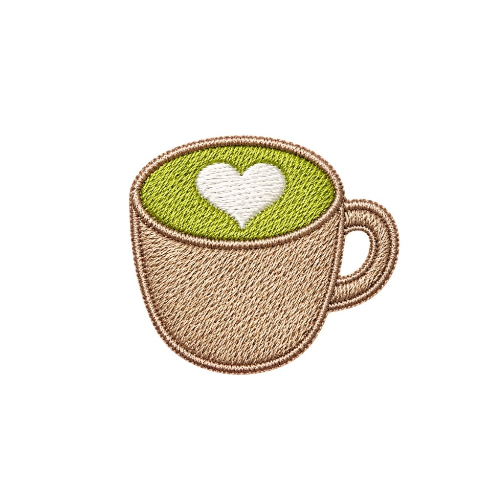 Matcha Embroidered Premium Cotton Socks | Caffeine Club Collection
