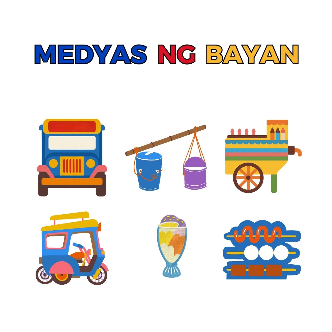 Medyas ng Bayan Filipino Themed Embroidered Basic Cotton Socks