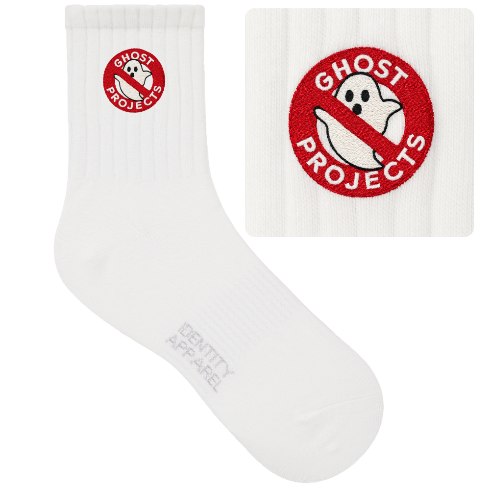 No Ghost Projects Embroidered Political Statement Socks | Buwaya Collection