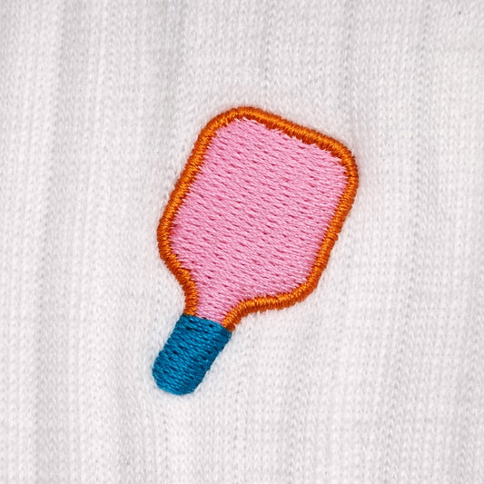 Pickleball Embroidered Premium Cotton Socks | The Sports Collection