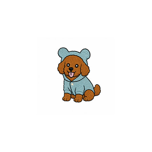 Poodle Embroidered Premium Cotton Unisex T-Shirt | Puddle Patrol IDENTITY Apparel