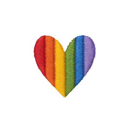 Pride Heart Embroidered Premium Cotton Socks | Pride Themed 'Love Wins Collection'