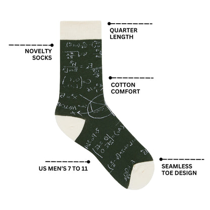 Function Printed Quarter Length Socks