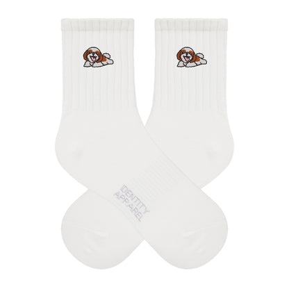Shih Tzu Embroidered Cotton Socks for Dog Lovers | Pup Culture Collection