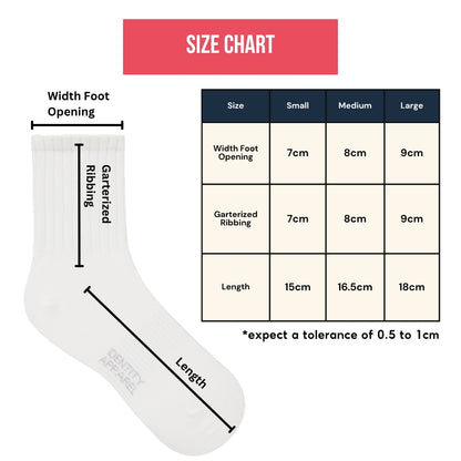 Puddle Patrol Collection Embroidered Premium Cotton Socks