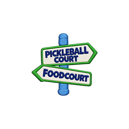 Street Sign embroidery design from the Dink Pa More pickleball collection by IDENTITY Apparel
