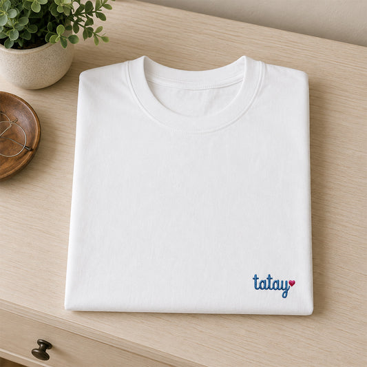 Tatay Embroidered Premium Cotton T-Shirt | Fathers Day Special