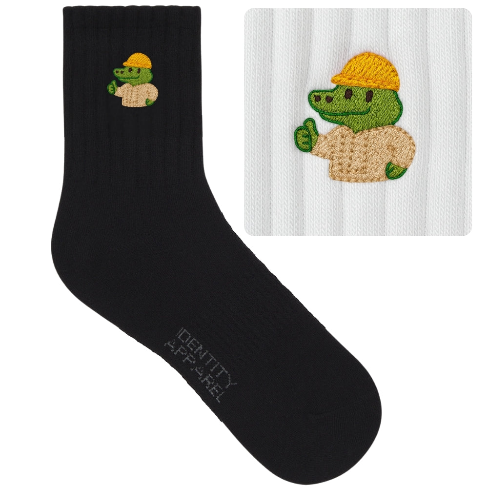 The Contractor Embroidered Political Statement Socks | Buwaya Collection