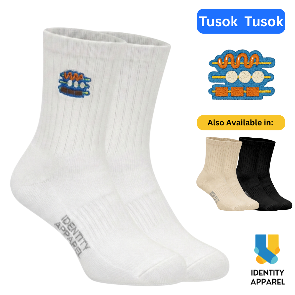 Tusok Tusok Embroidered Cotton Socks | Medyas ng Bayan Collection