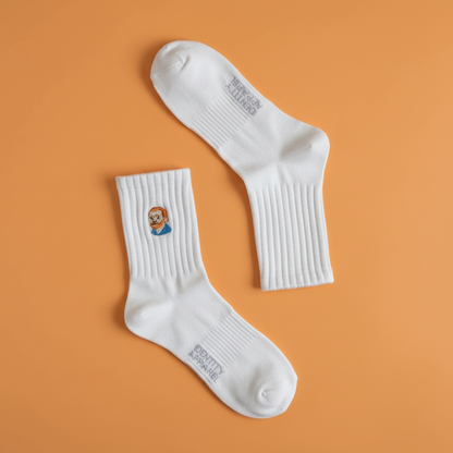 Van Gogh Self Portrait Embroidered Cotton Socks | Art Gallery Collection