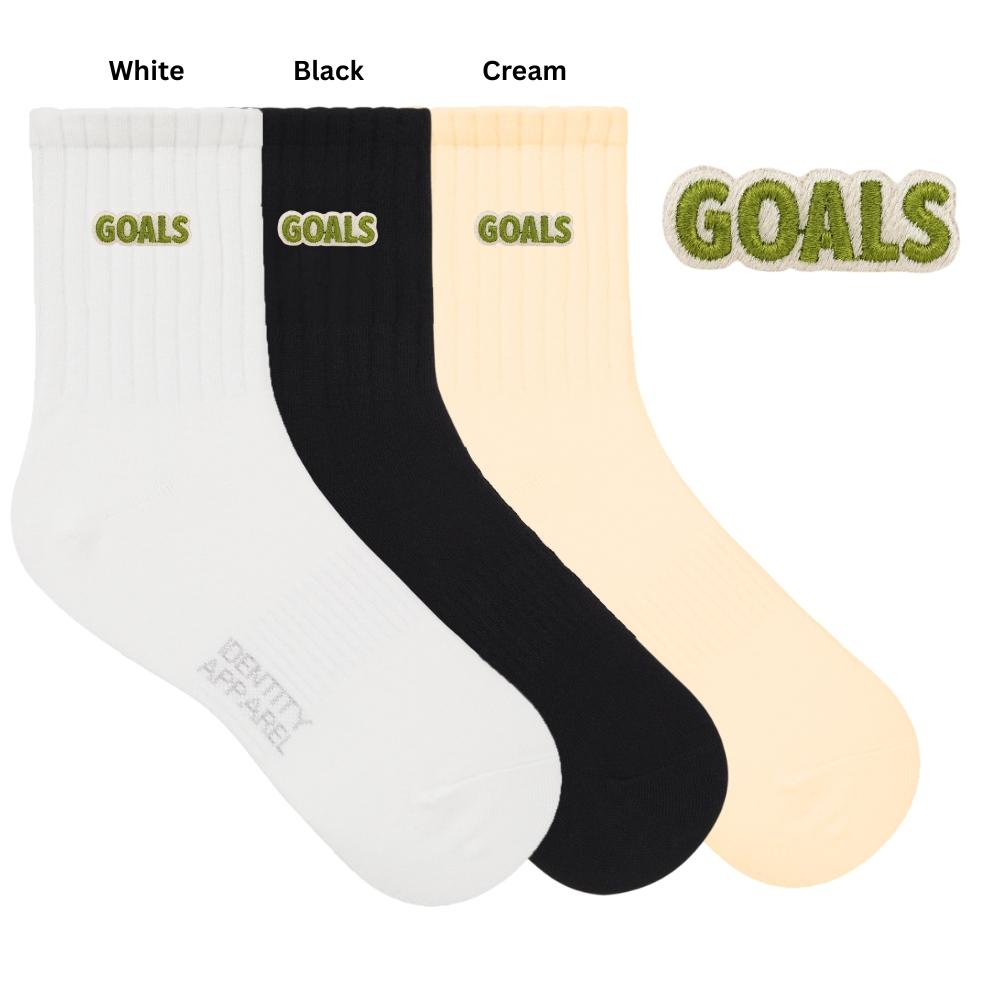 Millennial Slang Embroidered Premium Cotton Statement Socks | IDENTITY Apparel
