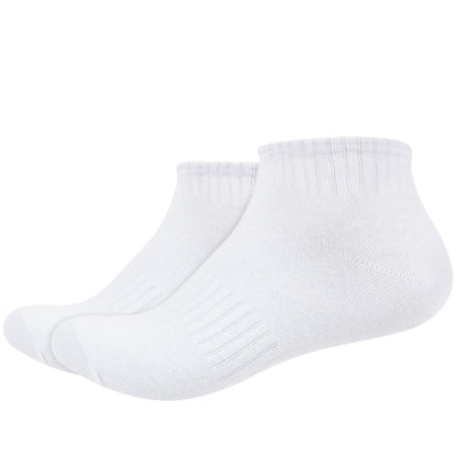 IDENTITY Apparel Unisex Colored Ankle Length Low Cut Cotton Socks with Striped Ribbing and Arch Support