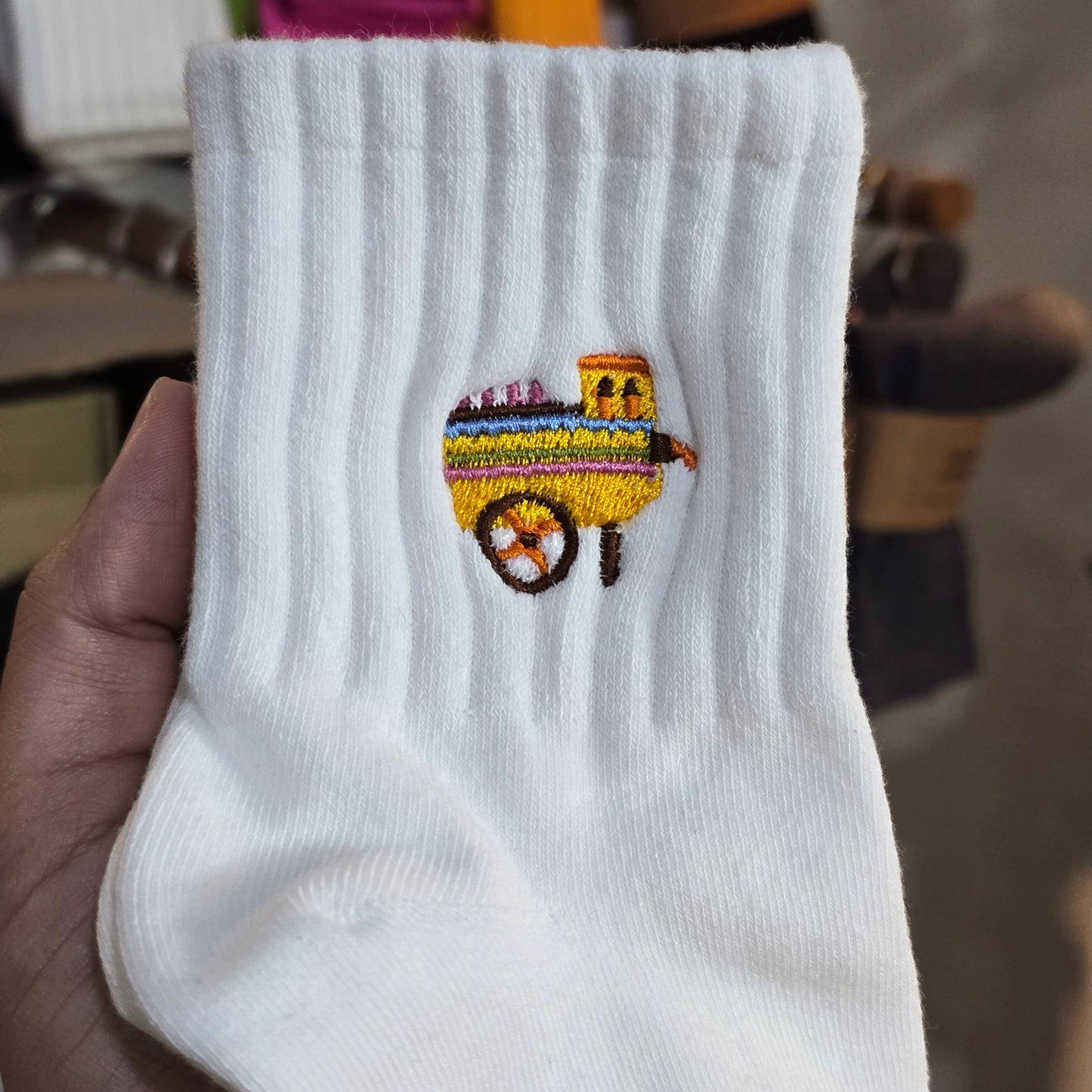 Medyas ng Bayan Filipino Themed Embroidered Basic Cotton Socks