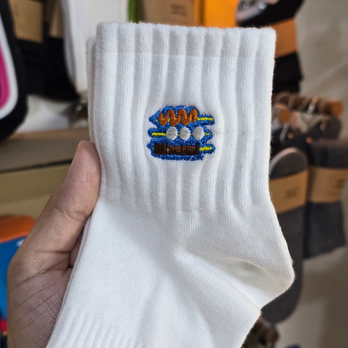 Medyas ng Bayan Filipino Themed Embroidered Basic Cotton Socks