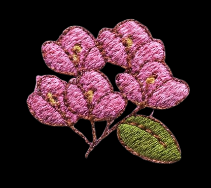 Bougainvillea Embroidered Cotton Socks | Tropical Blooms Collection
