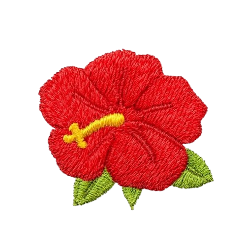 Gumamela Embroidered Cotton Socks | Tropical Blooms Collection
