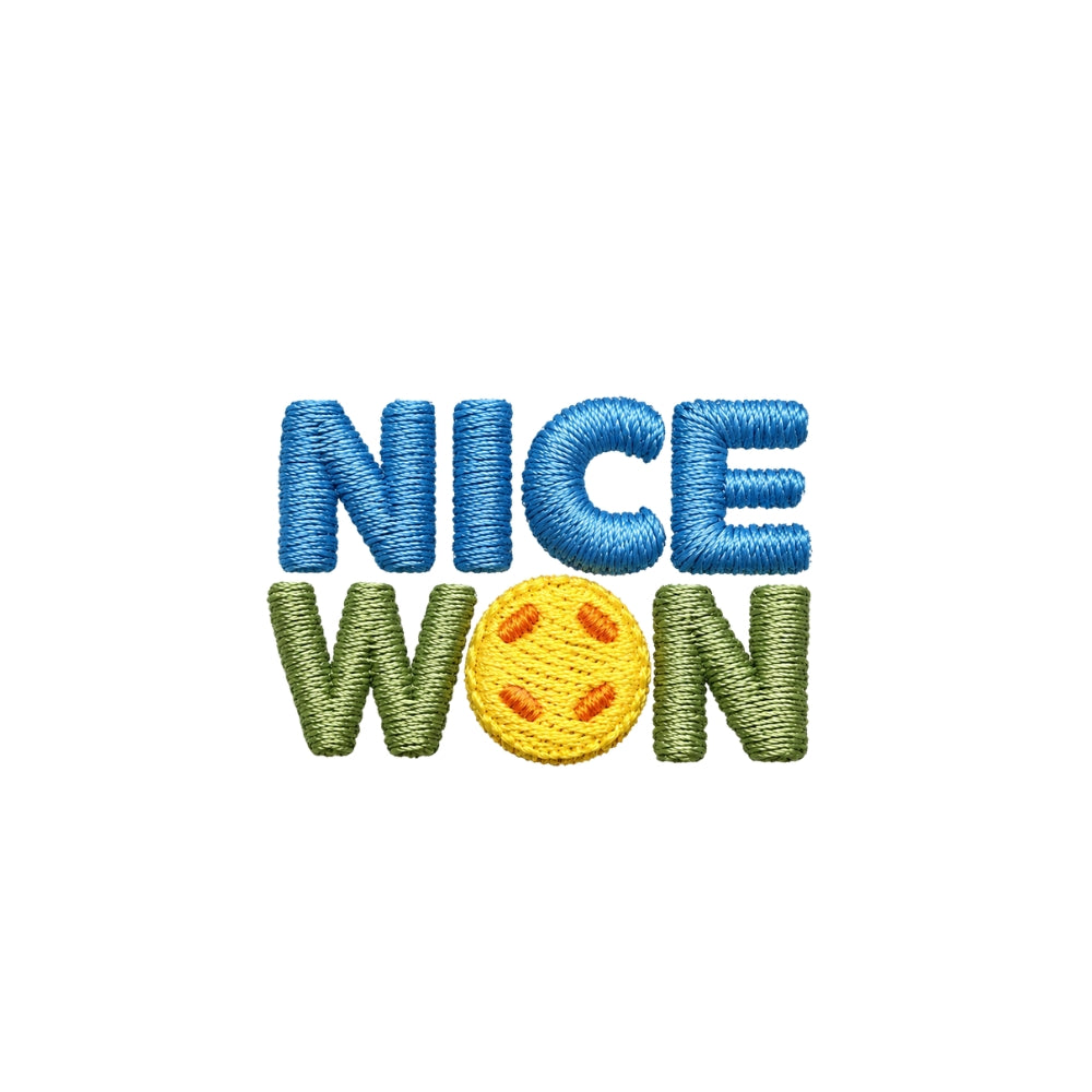 Nice Won pickleball embroidered cotton socks