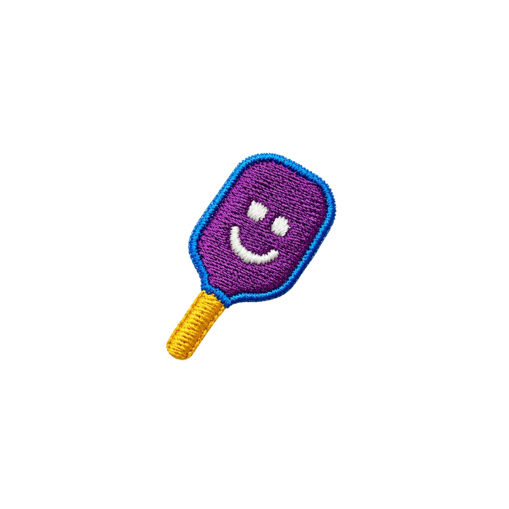 Face pickleball embroidered cotton socks