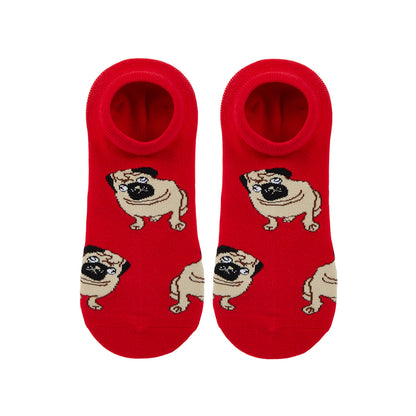 Pug Printed Ankle Socks - IDENTITY Apparel Shop