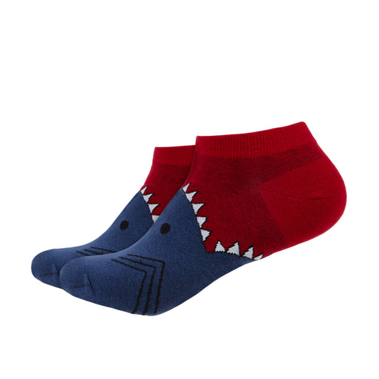 Shark Bite Printed Ankle Socks - IDENTITY Apparel Shop