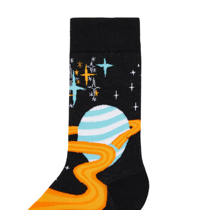 Milky Way Printed Mid-Calf Length Socks - IDENTITY Apparel Shop