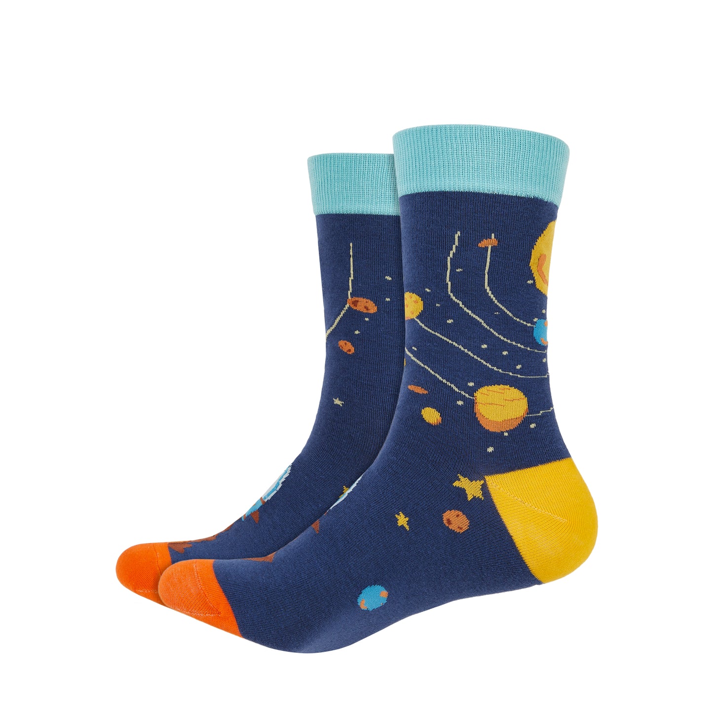 Men’s Printed Long Socks - Solar System - IDENTITY Apparel Shop