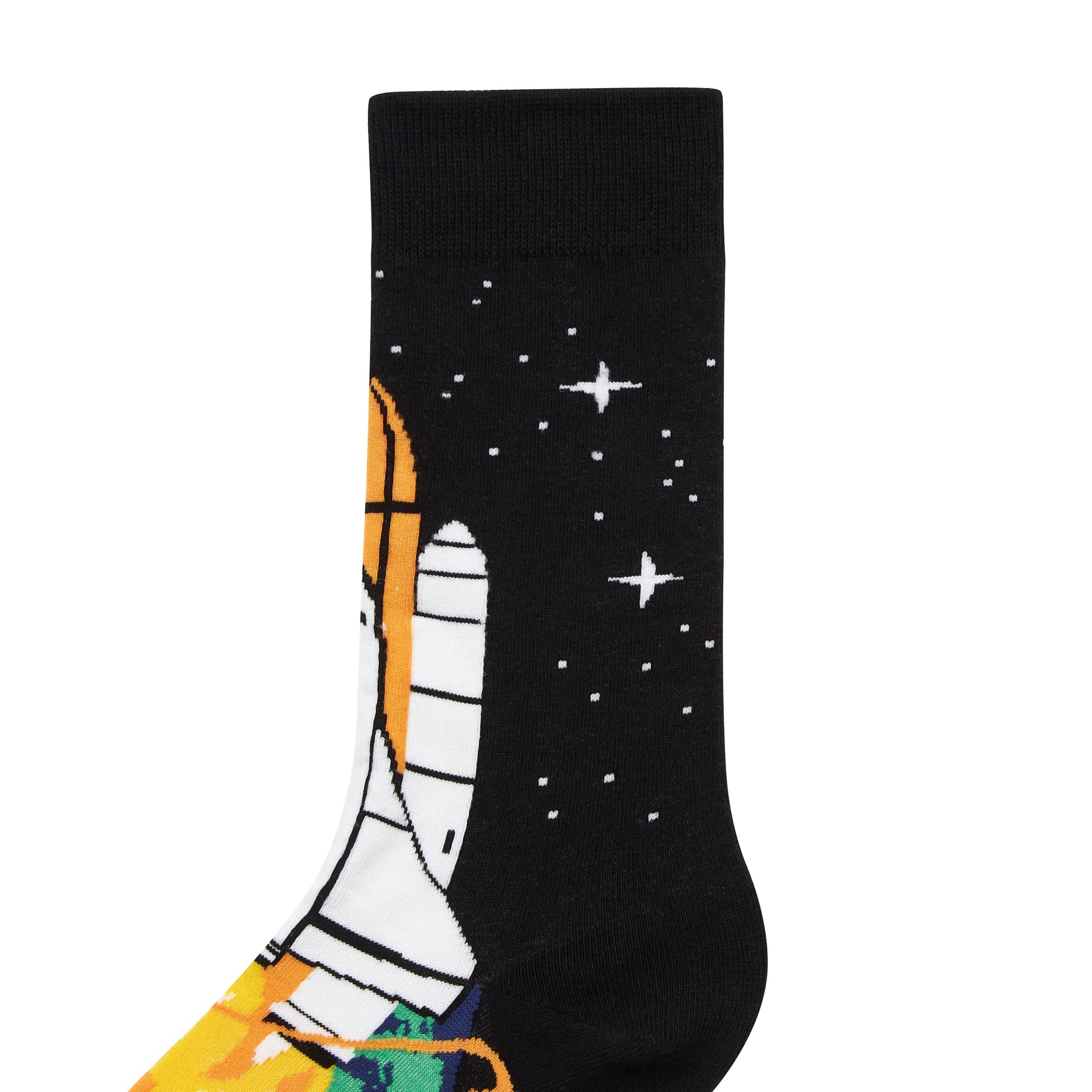 Space Launch Printed Crew Length Socks - IDENTITY Apparel Shop