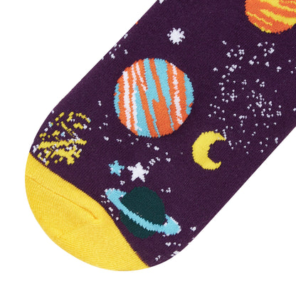 The Cosmos Printed Mid-Calf Length Socks - IDENTITY Apparel Shop
