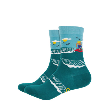 Surfin' USA Printed Quarter Length Socks - IDENTITY Apparel Shop