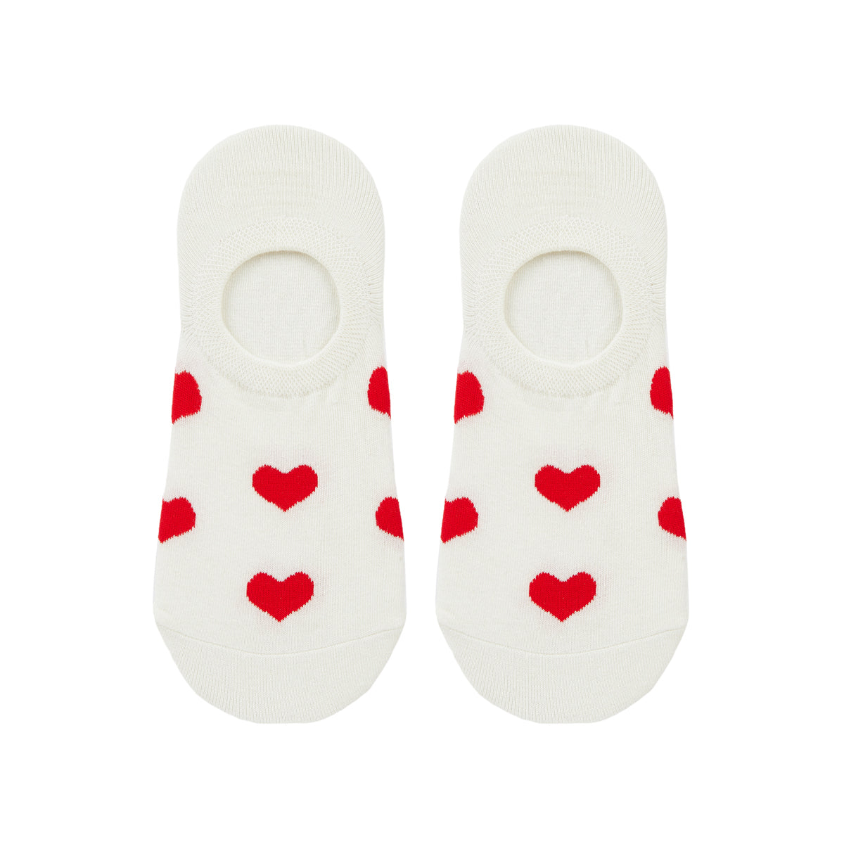 Heart Printed Invisible No-Show Socks - IDENTITY Apparel Shop