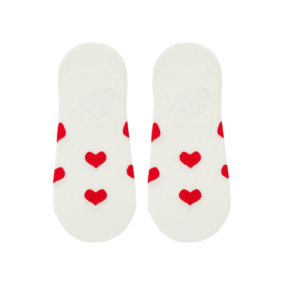 Heart Printed Invisible No-Show Socks - IDENTITY Apparel Shop