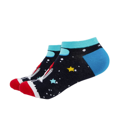 Rocketship Printed Ankle Socks - IDENTITY Apparel Shop
