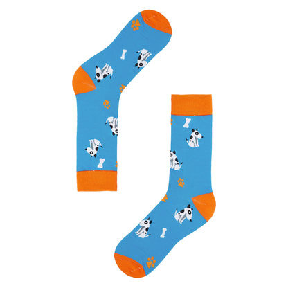 Jack Russell Terrier Printed Crew Length Socks - IDENTITY Apparel Shop