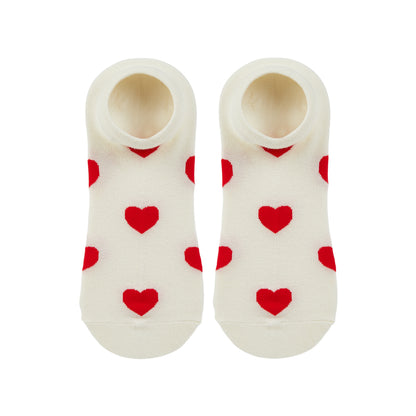 Hearts Printed Ankle Socks - IDENTITY Apparel Shop