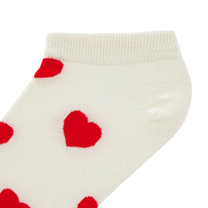 Hearts Printed Ankle Socks - IDENTITY Apparel Shop