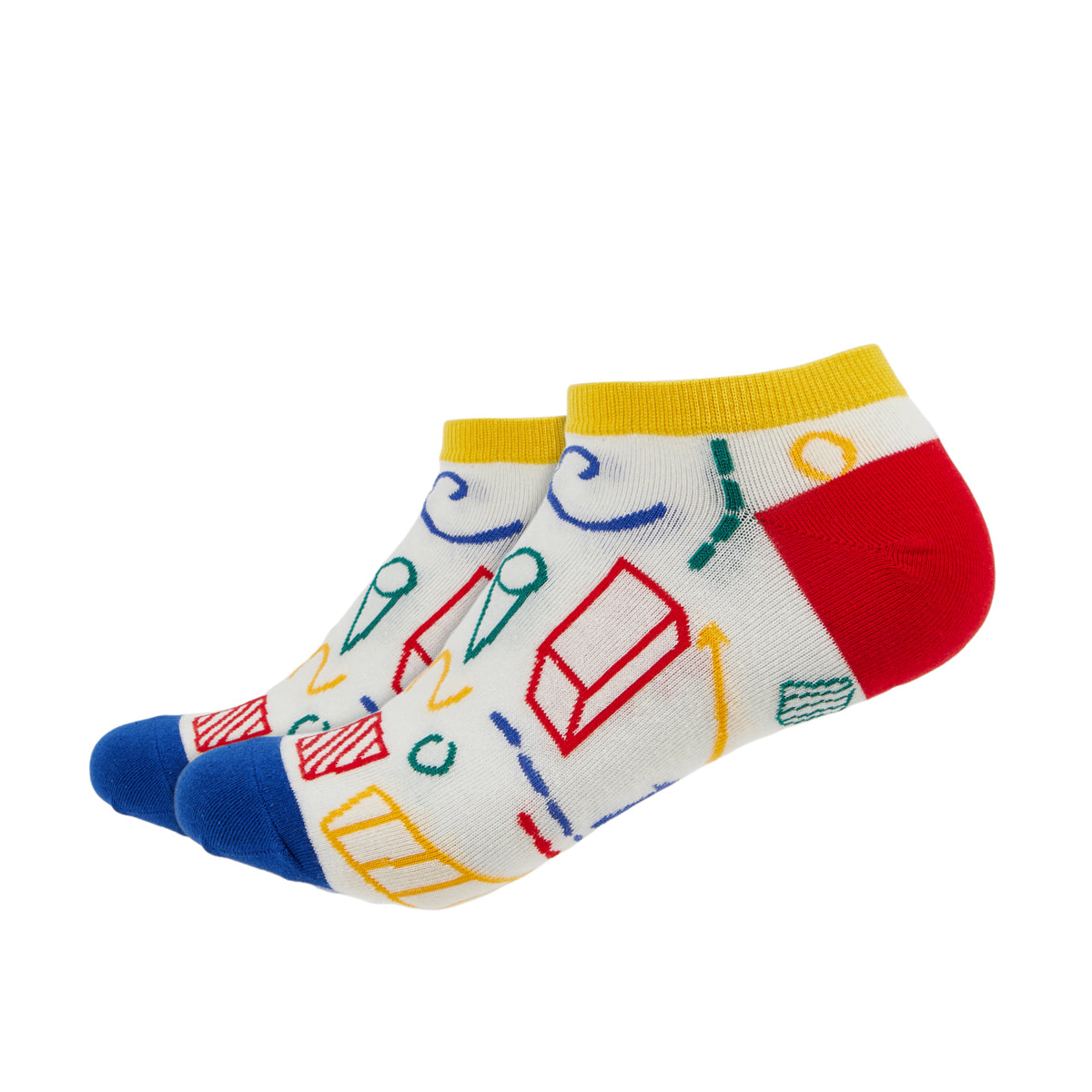 Geometry Printed Ankle Socks - IDENTITY Apparel Shop
