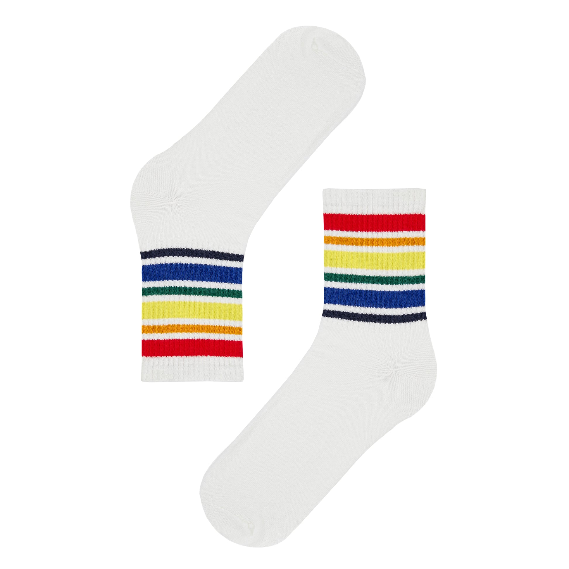 Retro Stripes Quarter Length Socks - IDENTITY Apparel Shop