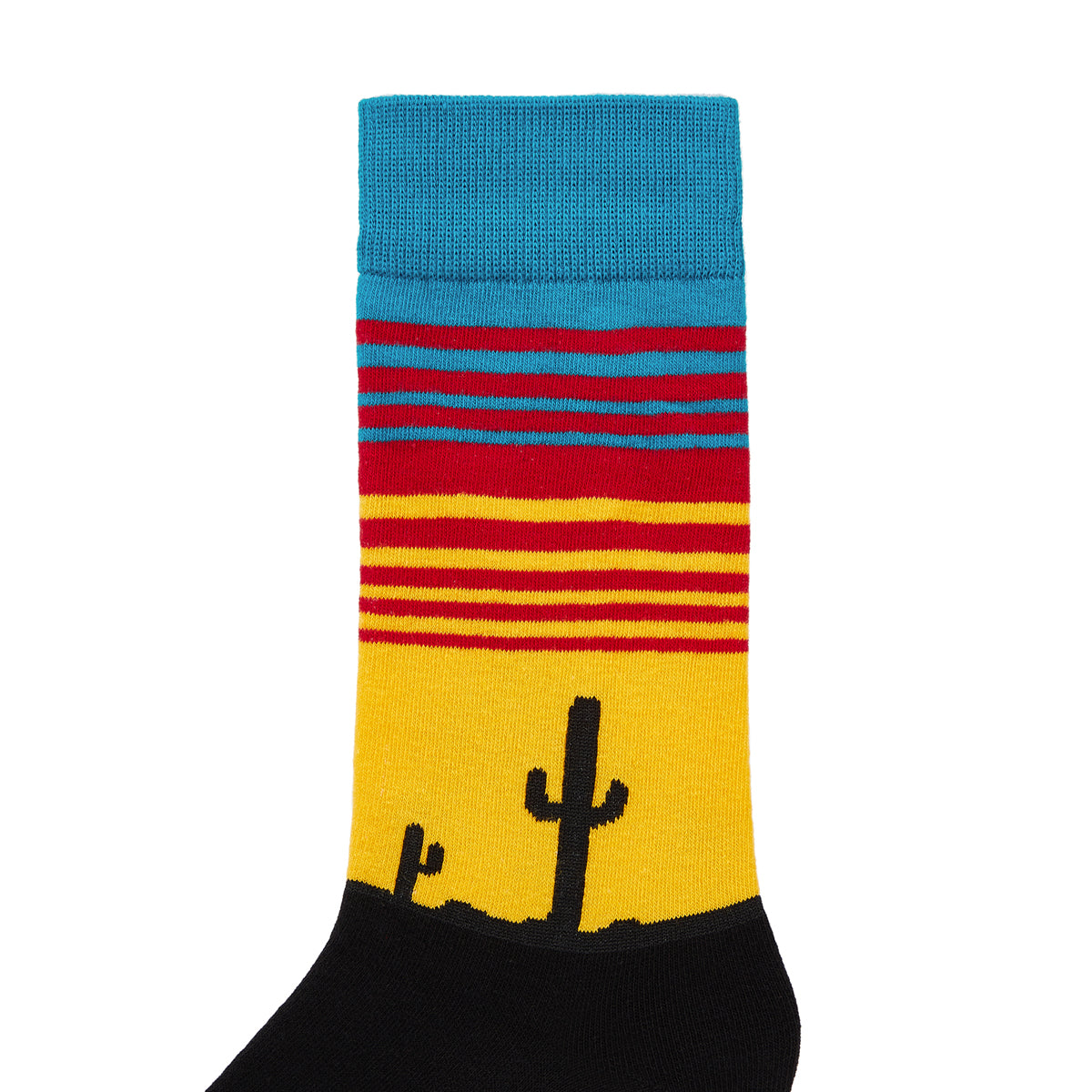 Cactus Printed Crew Length Socks - IDENTITY Apparel Shop