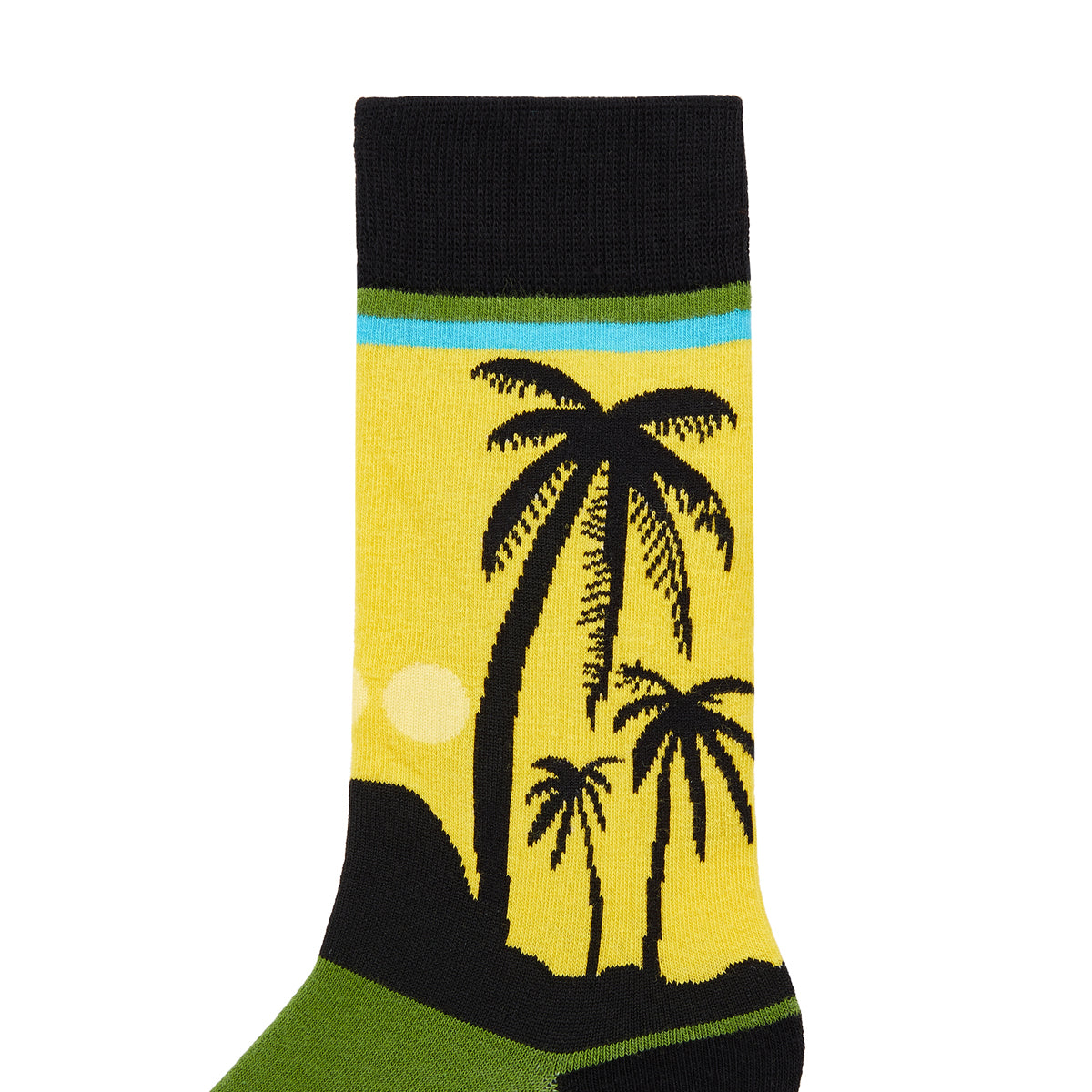 Coconut Tree Printed Crew Length Socks - IDENTITY Apparel Shop