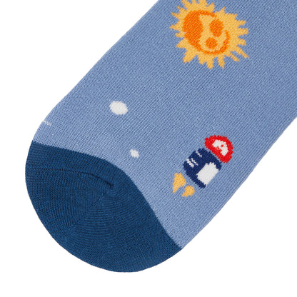 Womens Astro Series Crew Length Printed Socks - IDENTITY Apparel Shop