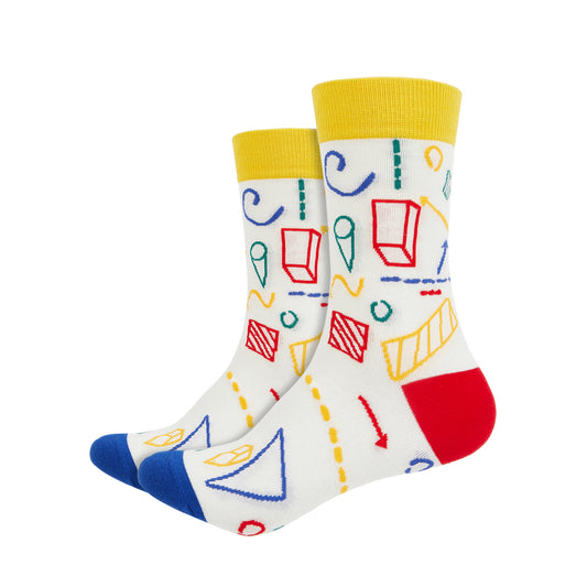 Geometry Printed Quarter Length Socks - IDENTITY Apparel Shop