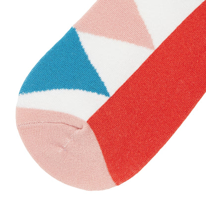 Jagged Printed Quarter Length Socks - IDENTITY Apparel Shop