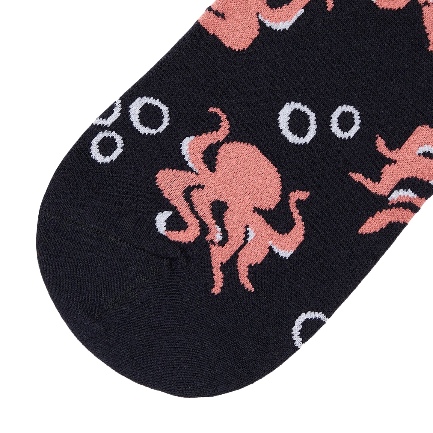 Octopus Printed Crew Length Socks - IDENTITY Apparel Shop
