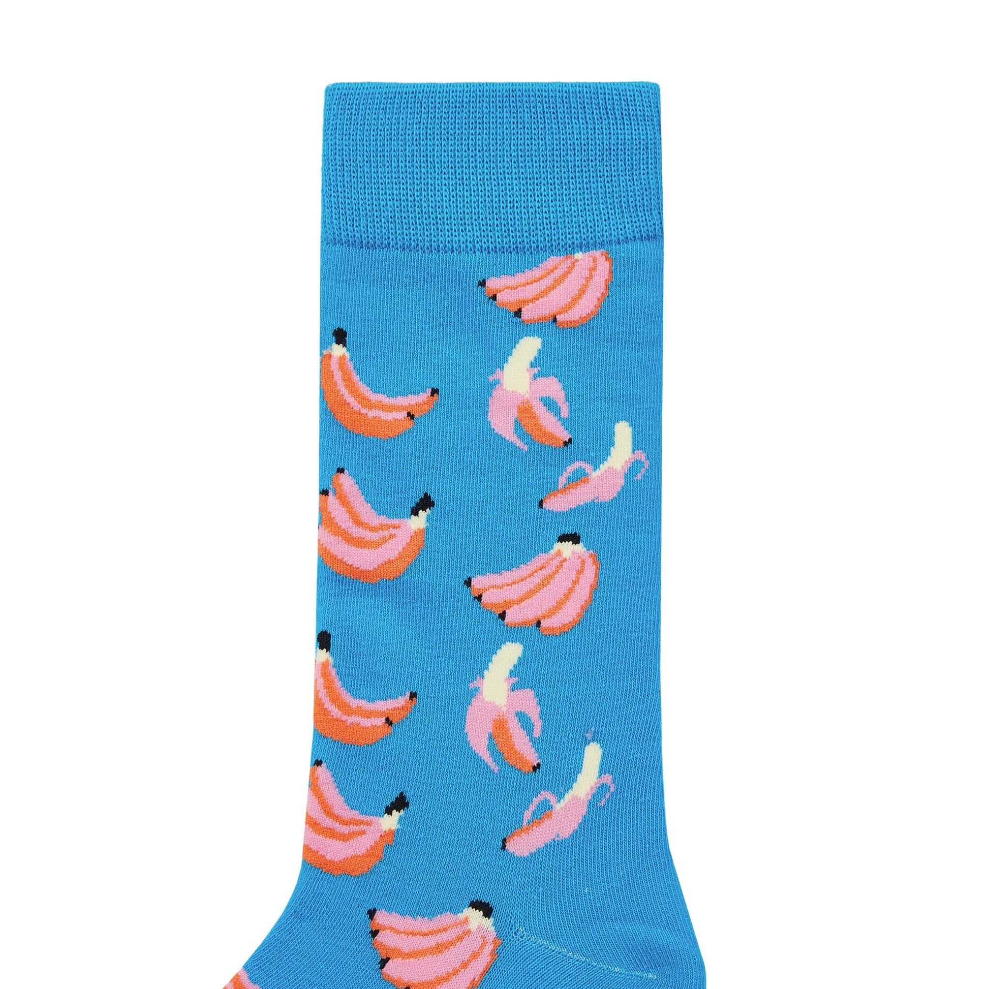 Pink Banana Printed Mid-Calf Length Socks - IDENTITY Apparel Shop