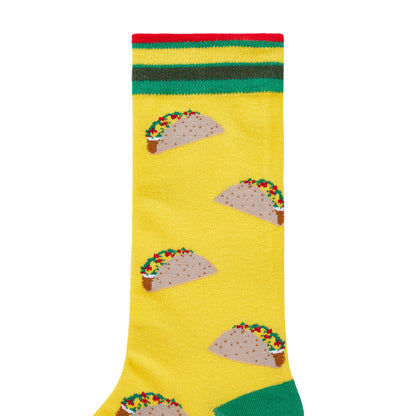 Taco Printed Crew Length Socks - IDENTITY Apparel Shop