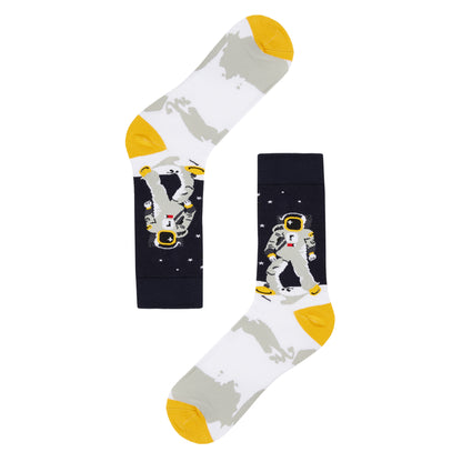 Neil Armstrong Printed Crew Length Socks - IDENTITY Apparel Shop