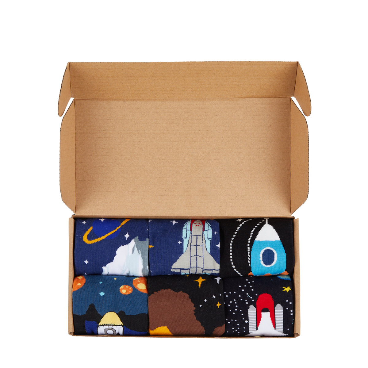 IDENTITY - Intergalactic Box of Socks Gift Set - 6 Pairs - IDENTITY Apparel Shop