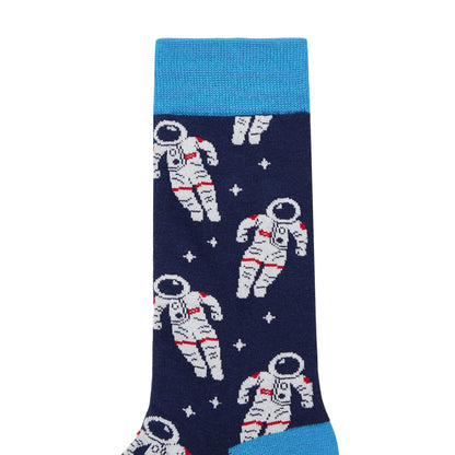 Space Cadet Printed Crew Length Socks - IDENTITY Apparel Shop