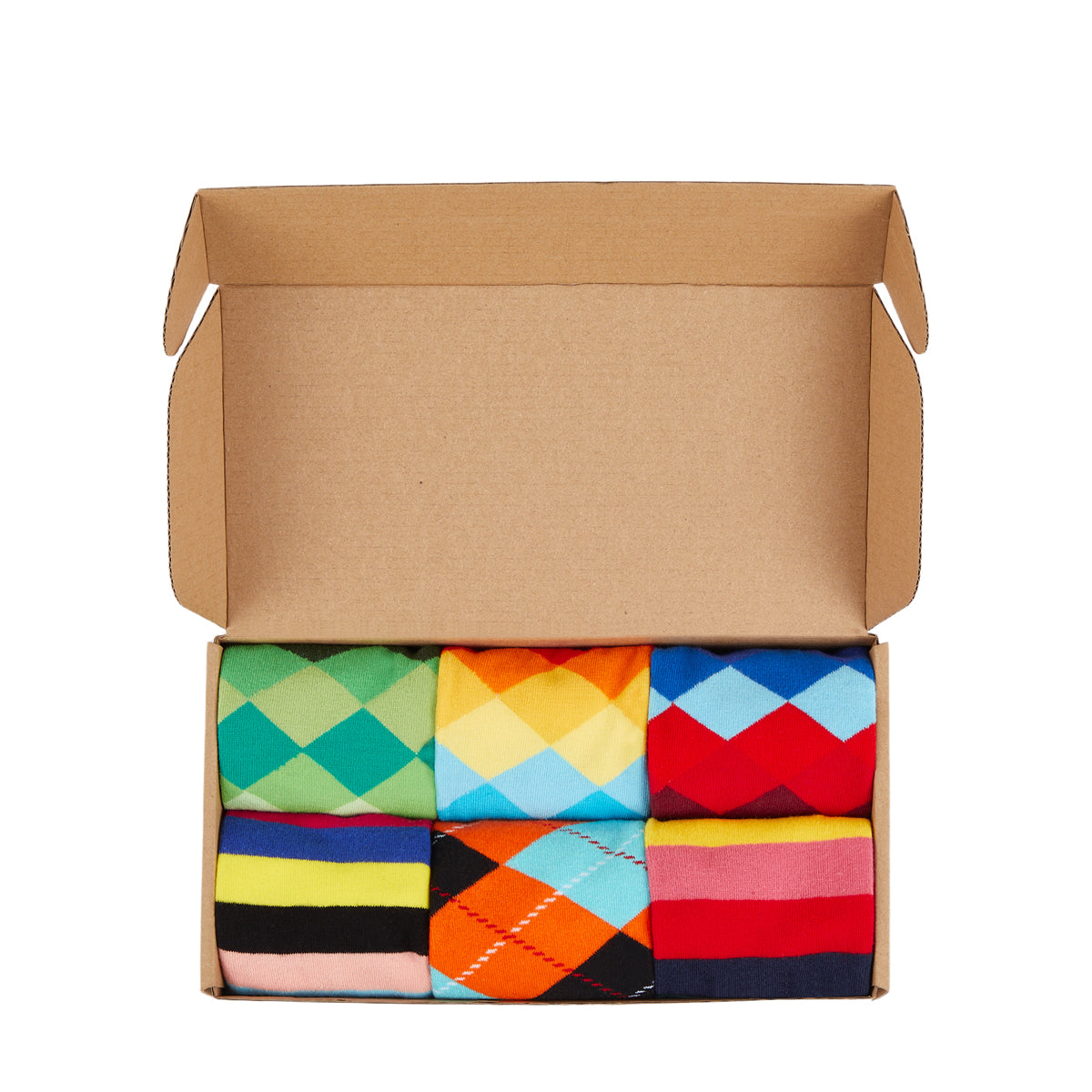 IDENTITY - Argyle Box of Socks Gift Set - 6 Pairs - IDENTITY Apparel Shop