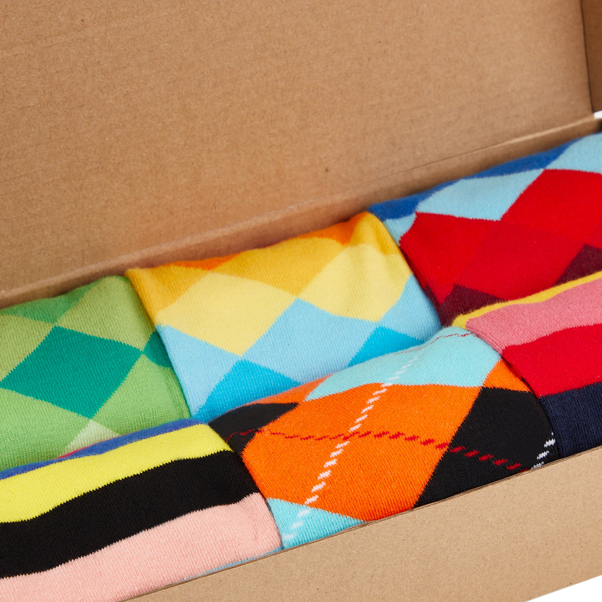 IDENTITY - Argyle Box of Socks Gift Set - 6 Pairs - IDENTITY Apparel Shop